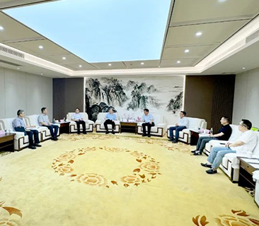 广东能源集团党委书记、董事长张帆一行莅临必赢亚洲考察交流